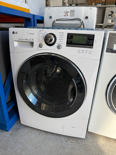 Second hand LG WD1410SBW 10kg front load washing machine - Second Hand Appliances Geebung